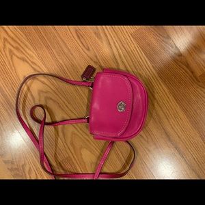 Coach pink mini crossbody